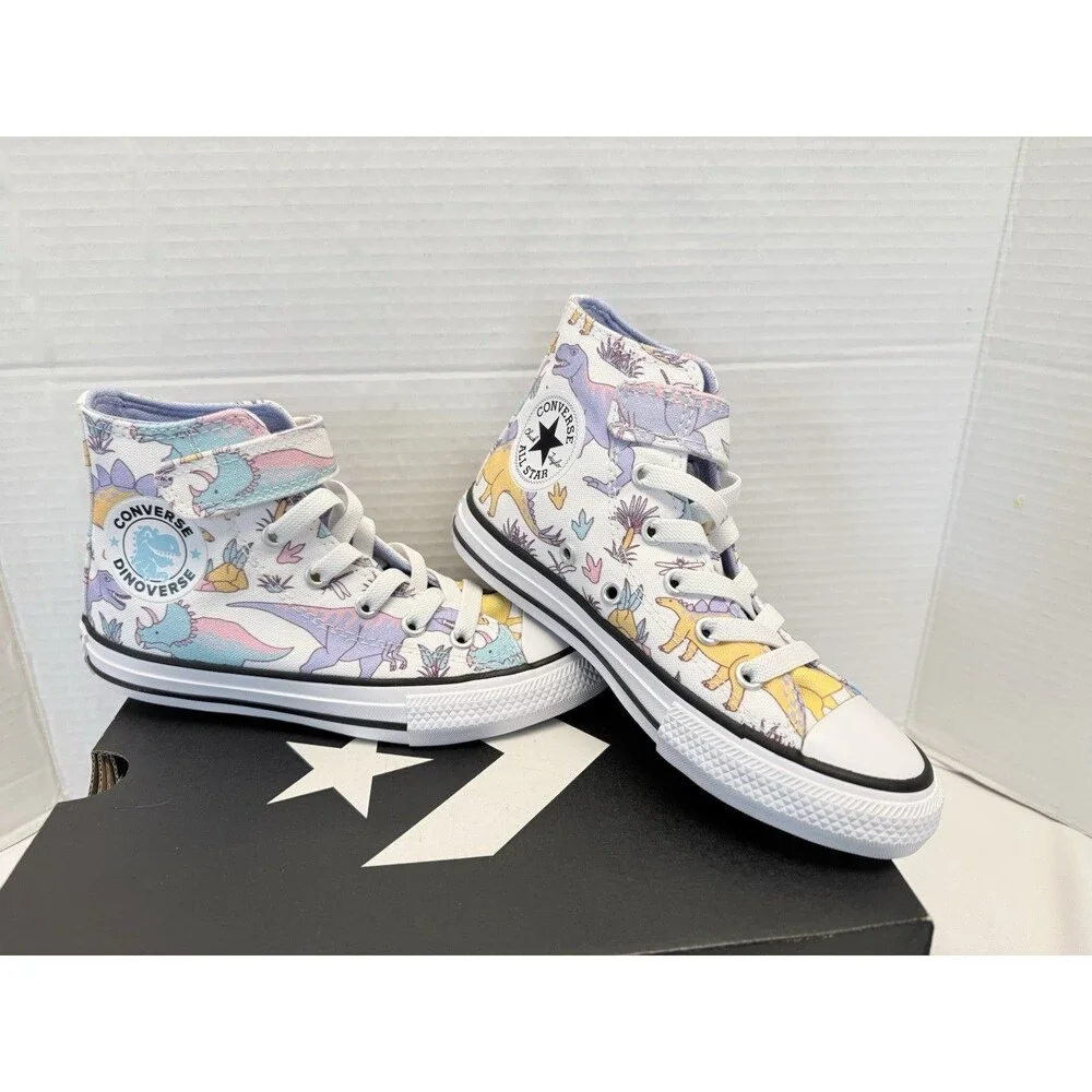 Converse Chuck Taylor All Star Dino Party Easy On Dinosaurs Sneakers Size 13 New - Picture 1 of 8